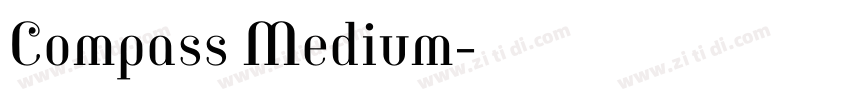 Compass Medium字体转换